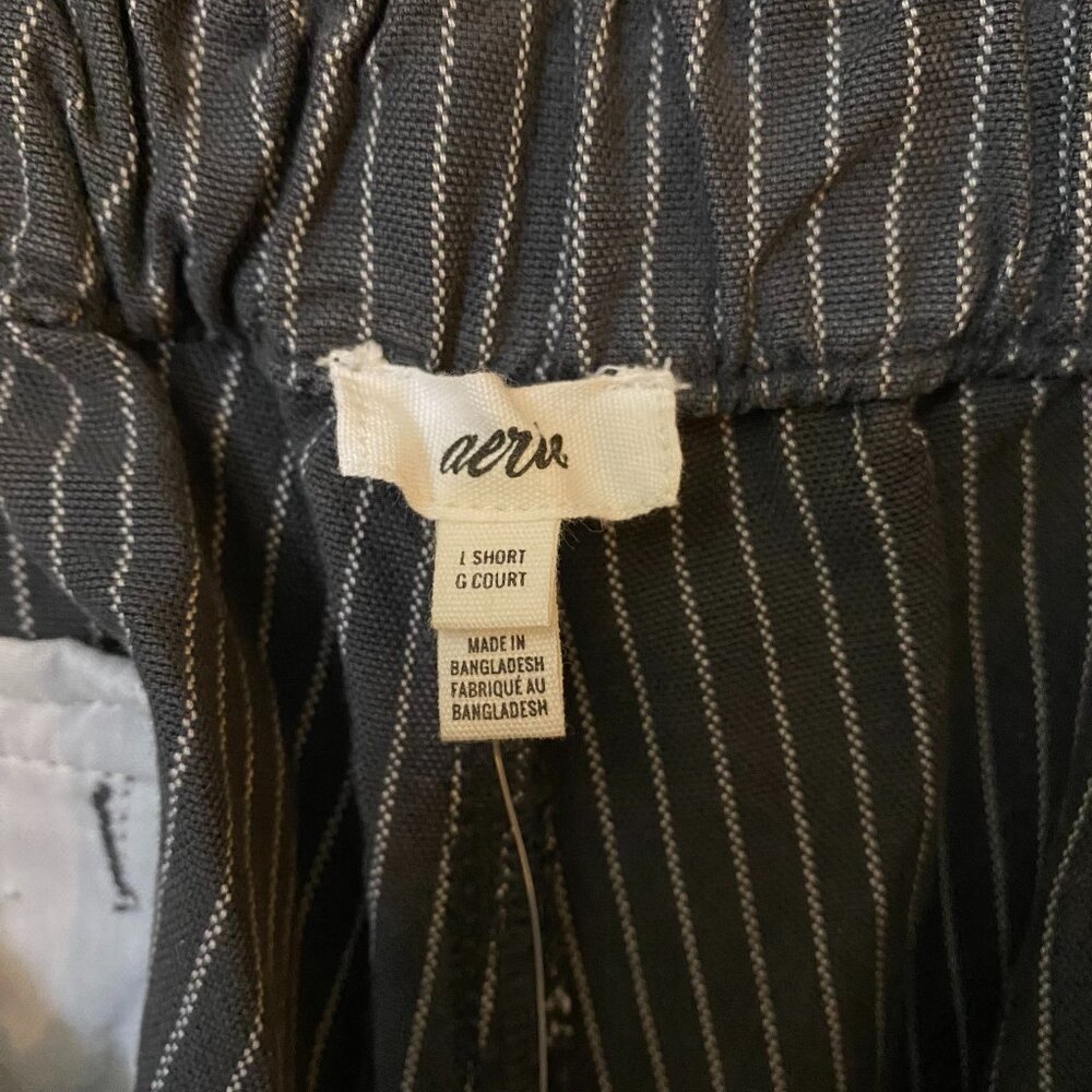 NWT Aerie Stripe Dress Trouser - Large Short - Picture 5 of 6